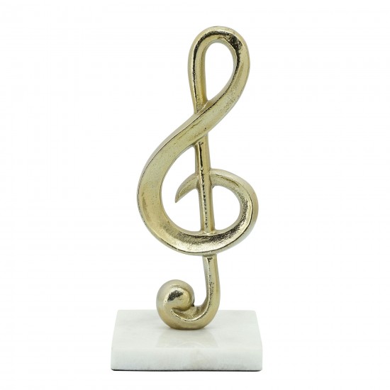 Metal 9" G-clef Accent, Gold