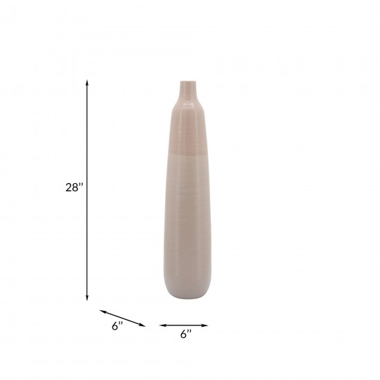 28"h Bottle Vase, Blush