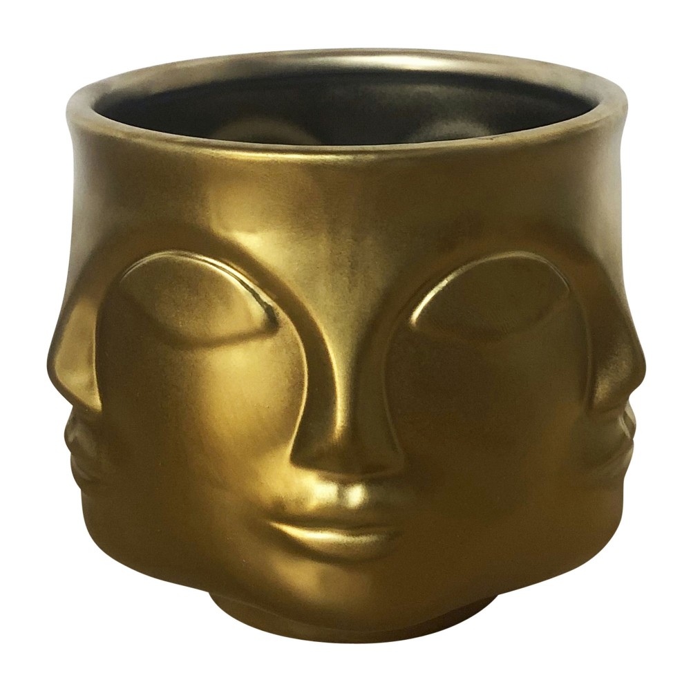 Cer, 5" Multi-faced Scented, Gold 10oz