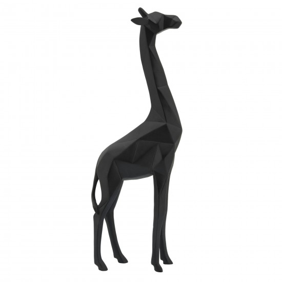 Resin 16"h, Giraffe, Black