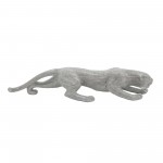 20" Leopard Tabletop Decor, Silver