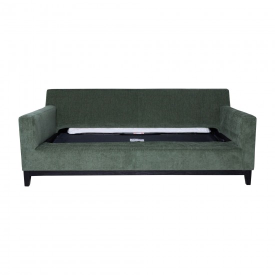 Modern Twin Sleeper Sofa, Green Kd