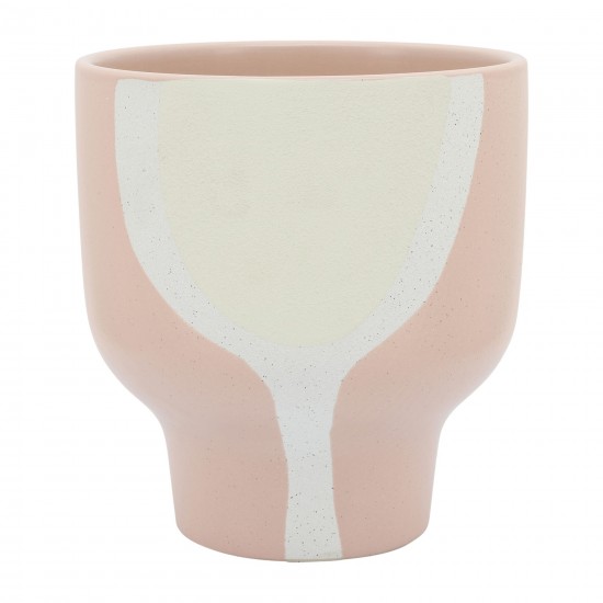 Cer, 10" Mushroom Planter, Blush