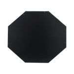 Metal, 32x28 Octagonal Mirror, Black/gld Wb