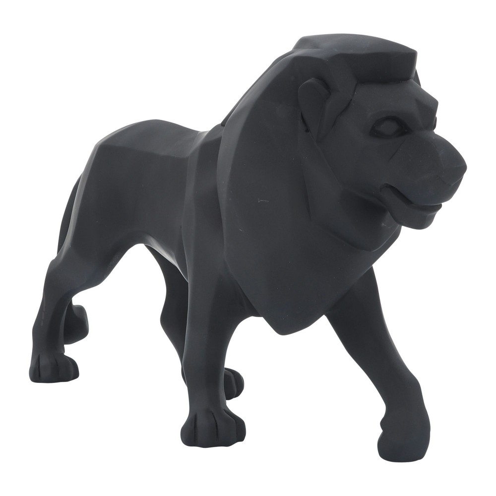 Resin 16" Standing Lion, Black