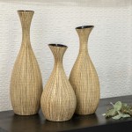 13"h Sorori Vase, Beige