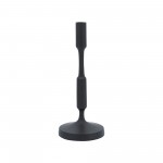 Metal, 13"h Taper Candle Holder, Black, Straight