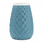 9" Textured Vase, Cameo Blue