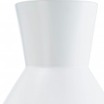 Cer, 17"h Totem Vase, White