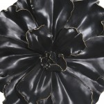 Black/gold Wall Flower, 15.5"