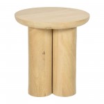 Wood, 18" Scandinavian Farmhouse Side Table, Nat