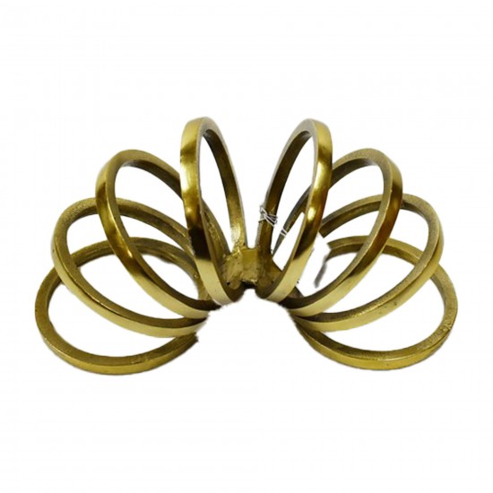 Metal,11",slinky Ring Deco,gold