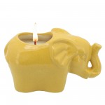 7" Elephant Scented Candle, Yellow 9oz