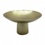 Metal,7" Bowl W/ Stand, Gold