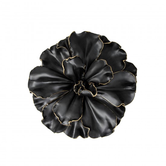 Black\gold Wall Flower, 10"