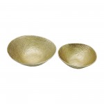 Metal,s/2 11/13", Round Hammered Bowls,champagne