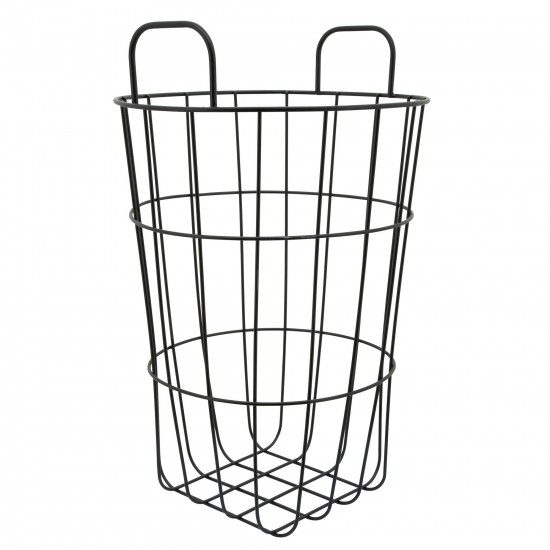 Metal 22"h Storage Basket, Brown