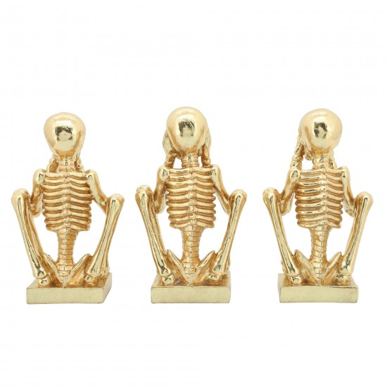 Res, S/3 No Evil Skeletons , Gold