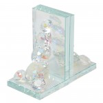 S/2 Crystal Diamond Bookends, Rainbow