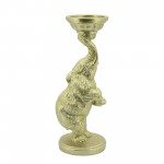Resin, 14"h Elephant Candle Holder, Gold