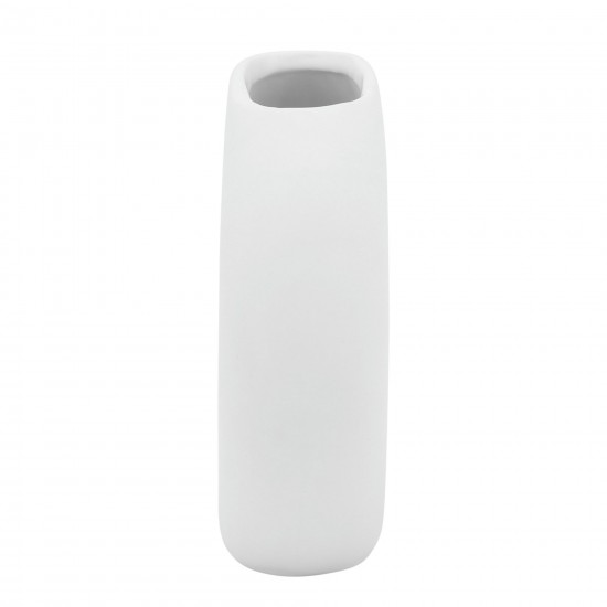 Cer, 5" Donut Vase, White