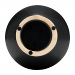 Cer, 10"h Tribal Vase, Black/white