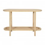 Wood/rattan, 45"l Console, Natural Kd