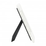 Marble, 4x6 Ribbon Crimp Photo Frame, White
