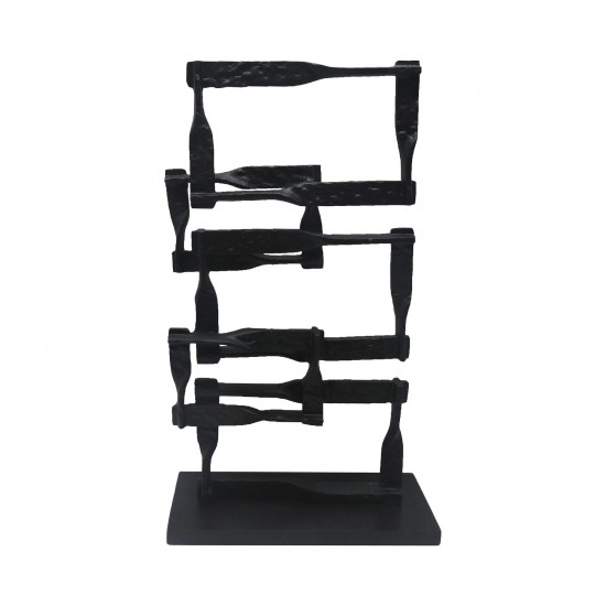 Metal, 17"h Stacking Squares, Black