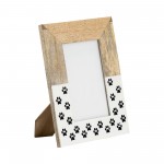 Wood, 4x6, Dog-paws Photo Frame,white