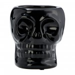 Cer, 5" Skull Scented Candle, Black 14oz