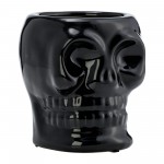 Cer, 5" Skull Scented Candle, Black 14oz