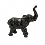 8" Elephant Figurine , Black