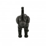 8" Elephant Figurine , Black