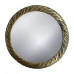 Metal,29",hurricane Pttrn Mirror,bronze