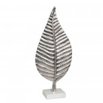 Aluminum 19" Leaf Decoration,silver