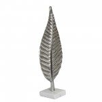 Aluminum 19" Leaf Decoration,silver