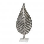 Aluminum 19" Leaf Decoration,silver