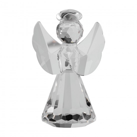 Glass, 3"h Angel Table Accent, Clear