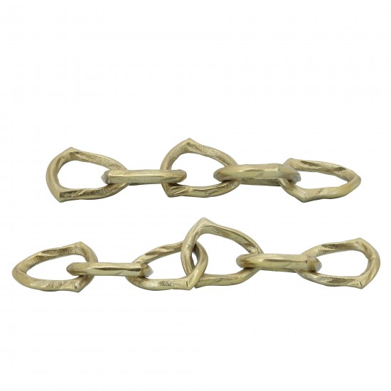 Metal 18" Chain Links, Gold