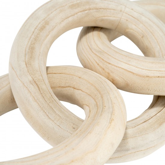 21" 3 Wooden Rings, Natural