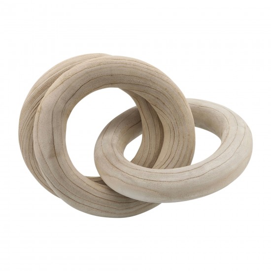 21" 3 Wooden Rings, Natural