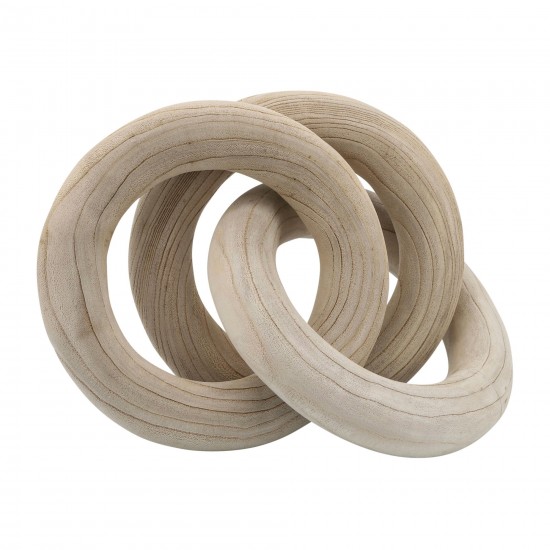 21" 3 Wooden Rings, Natural