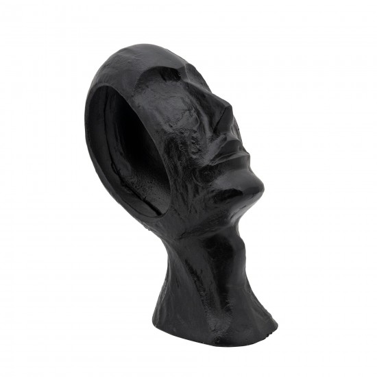 11" Metal Face Deco, Black