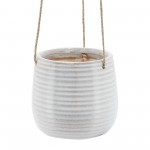 Ceramic 6" Hanging Planter,beige