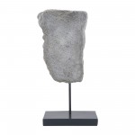 Resin, 18"h Half Face On Stand, Gray