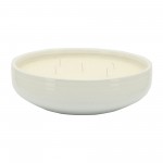 13" Bowl Candle By Liv & Skye 60oz, White