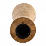Wood, 12"h Candle Holder, Brown
