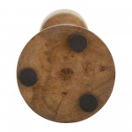 Wood, 12"h Candle Holder, Brown