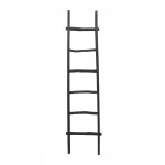 Wooden , Decorative 76" Ladder, Black